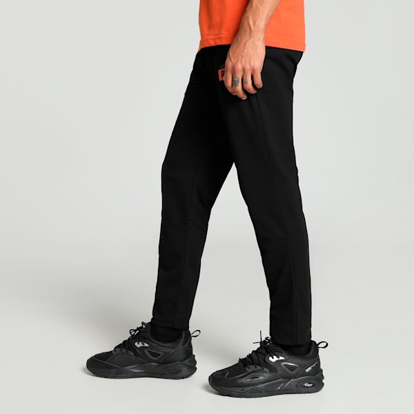 Men's Varsity Graphic Slim Fit Pants, PUMA Black, extralarge-IND