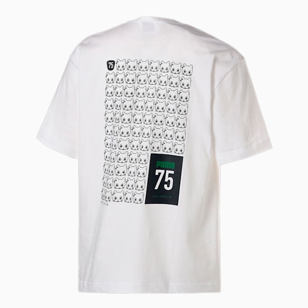 ユニセックス NEKO SAN 75周年記念モデル セレブレーション Tシャツ, PUMA White
