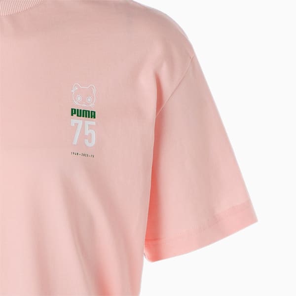 ユニセックス NEKO SAN 75周年記念モデル セレブレーション Tシャツ, Rose Dust