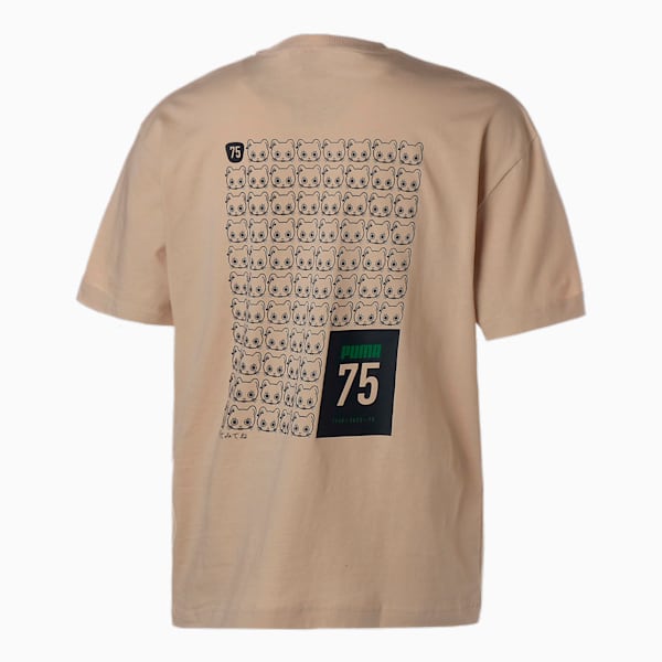 ユニセックス NEKO SAN 75周年記念モデル セレブレーション Tシャツ, Granola