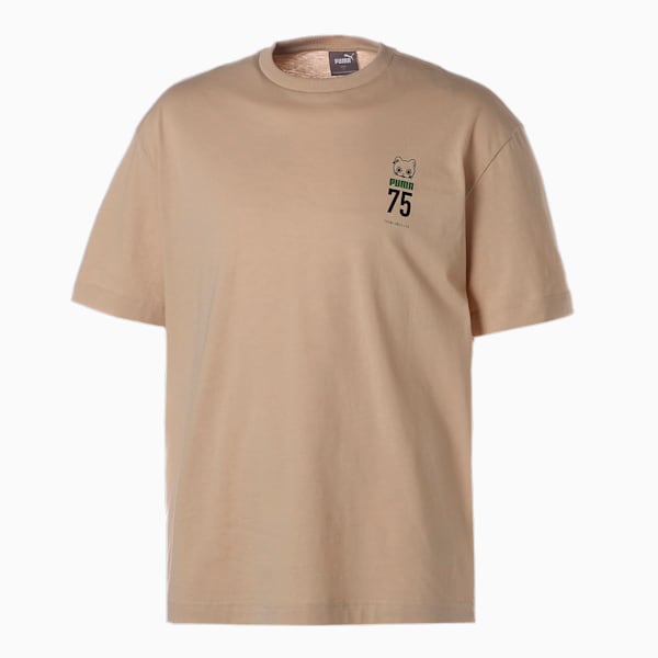 ユニセックス NEKO SAN 75周年記念モデル セレブレーション Tシャツ, Granola