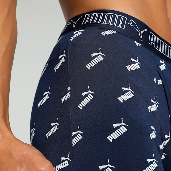 Men's Stretch Printed Trunks-Pack of 2, PUMA Navy-Cool Mid Gray-(PEACOAT-QUARRY), extralarge-IND