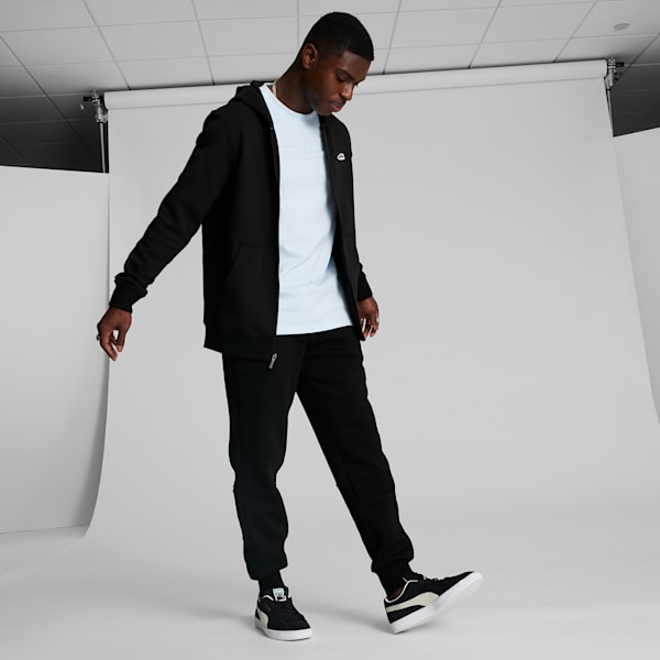 Suede Men's Hoodie, PUMA Black, extralarge