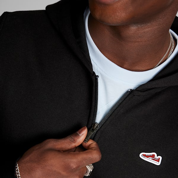 Suede Men's Hoodie, PUMA Black, extralarge