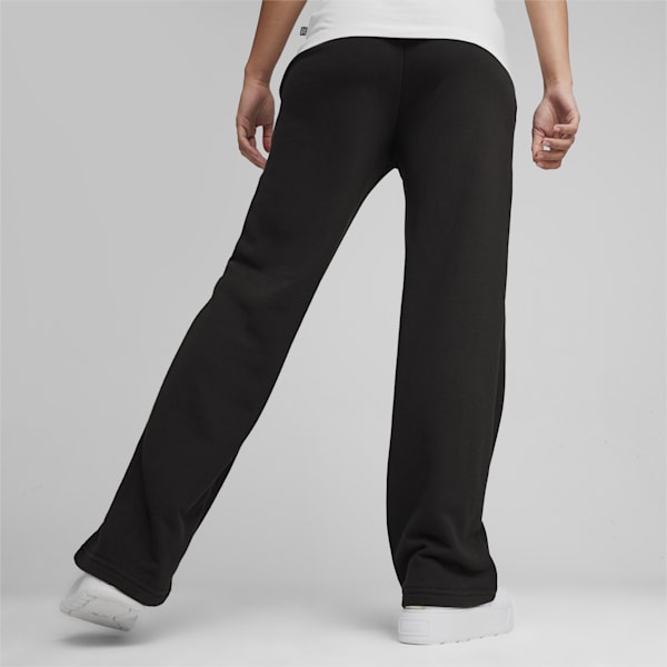 Straight Leg Women's Pants, PUMA Black, extralarge-IND