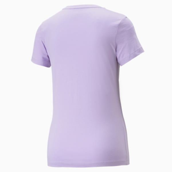 Essentials Logo Women's Tee , Vivid Violet-PUMA White, extralarge
