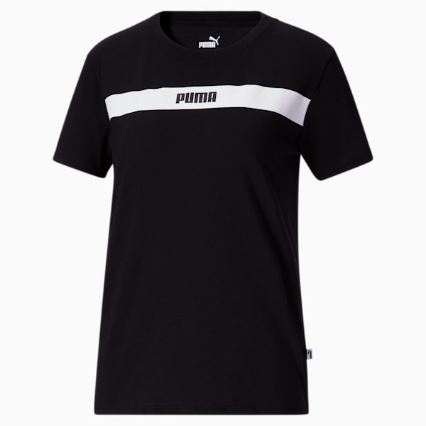 Playera de mujer Upfront Line, PUMA Black, extralarge