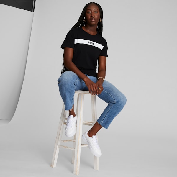 Playera de mujer Upfront Line, PUMA Black, extralarge