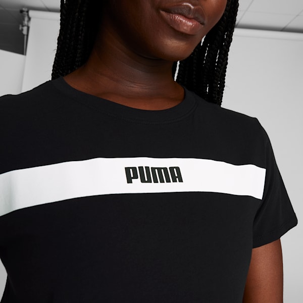 Playera de mujer Upfront Line, PUMA Black, extralarge