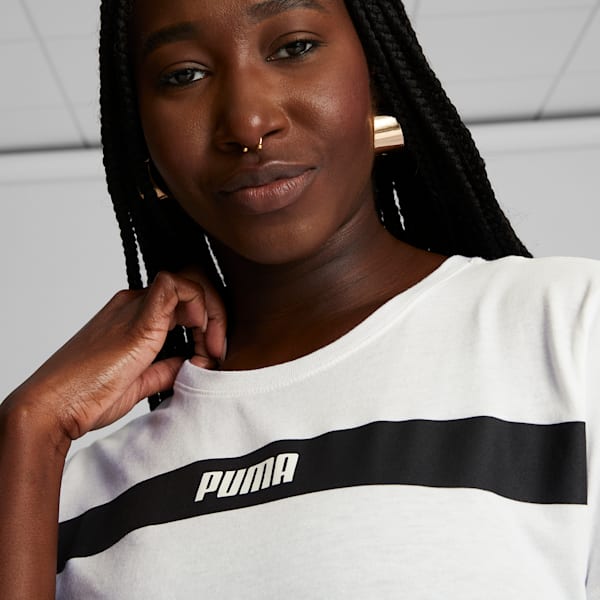 Upfront Line Women's T-Shirt, PUMA White, extralarge