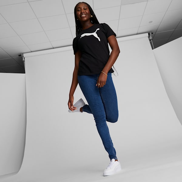 Camiseta para mujer PUMA Cat Fill, PUMA Black, extralarge