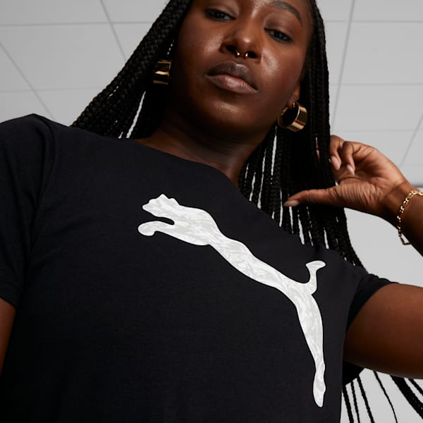 Camiseta para mujer PUMA Cat Fill, PUMA Black, extralarge