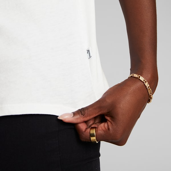 Flower Wreath Women's Tee, PUMA White, extralarge