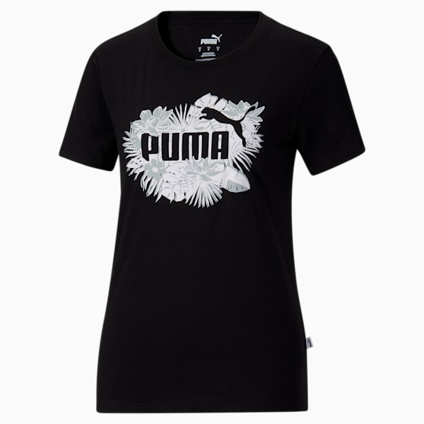 Essentials Flower Power Women's Tee , PUMA Black, extralarge