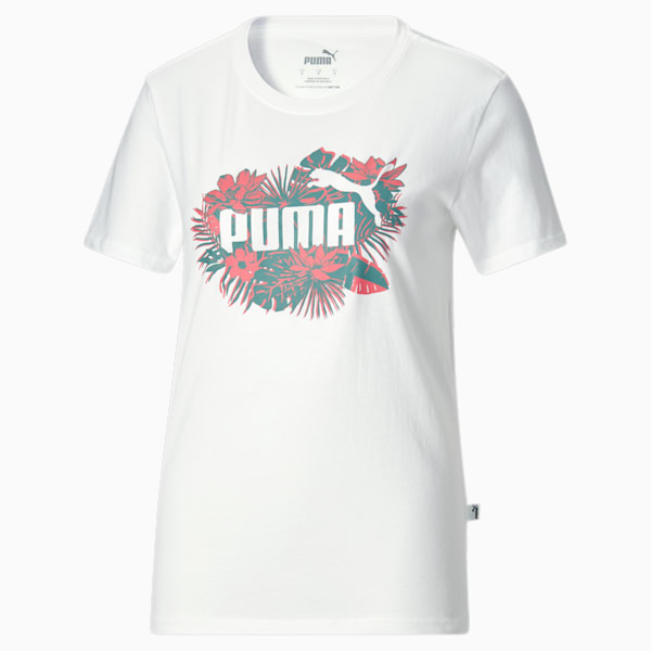 Essentials Flower Power Women's Tee , PUMA White, extralarge