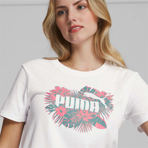 Essentials Flower Power Women's Tee , PUMA White, extralarge