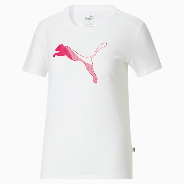 PUMA Cat Segment Women's Tee, PUMA White, extralarge