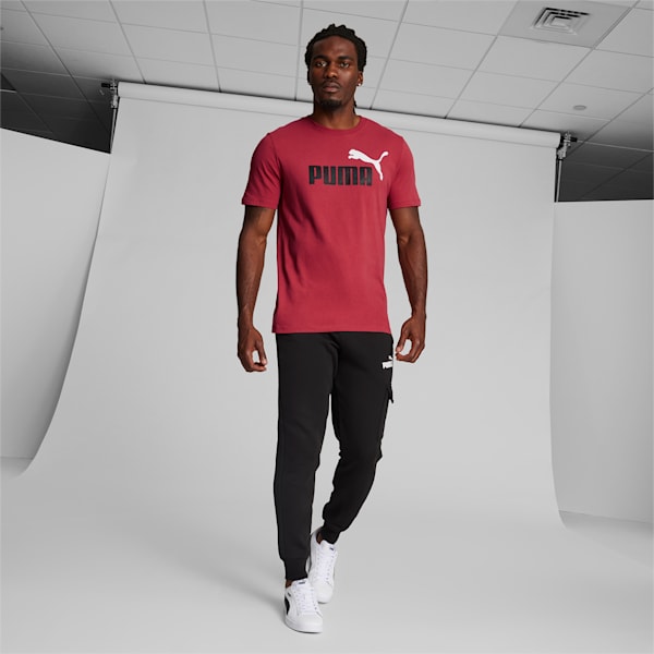 Camiseta con logotipo para hombre Essentials, Astro Red, extralarge