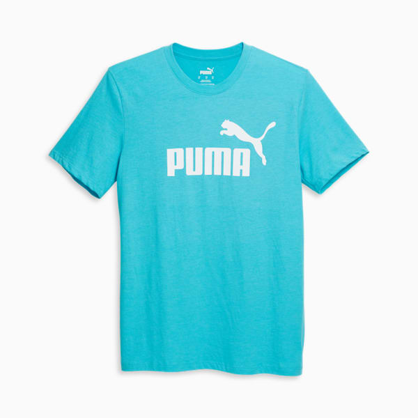 Essentials Men's Heather Tee, Team Aqua Heather, extralarge