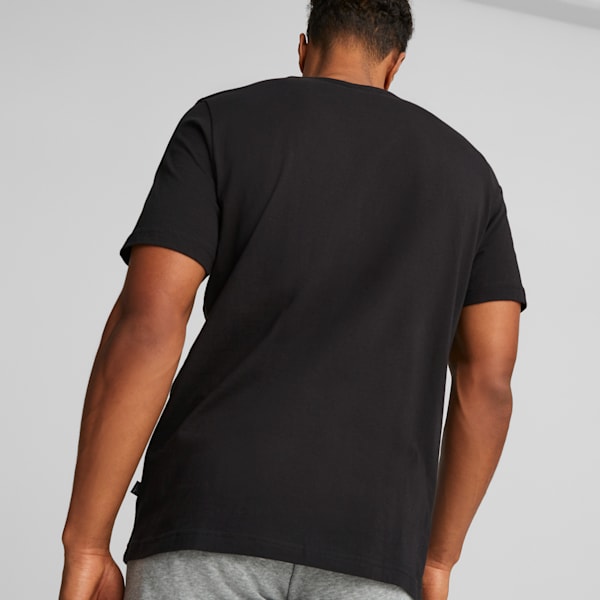 Essentials Men's Logo Tee, Puma Black, extralarge