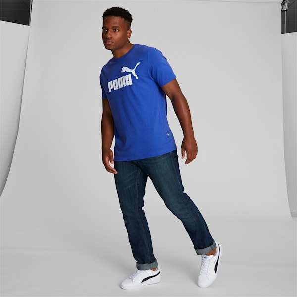 Essentials Men's Logo Tee, Dazzling Blue, extralarge