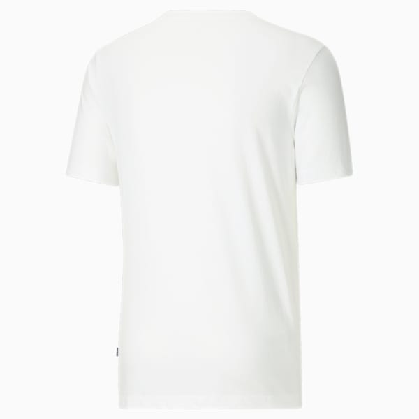 PUMA Cat Overlap Men's Tee, Puma White, extralarge