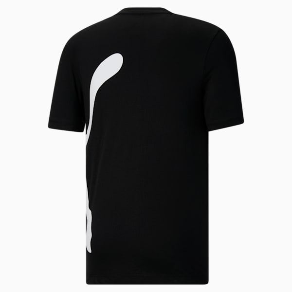 Camiseta con logo extragrande para hombre, PUMA Black, extralarge