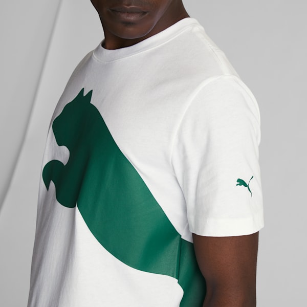 Camiseta con logo extragrande para hombre, Puma White, extralarge