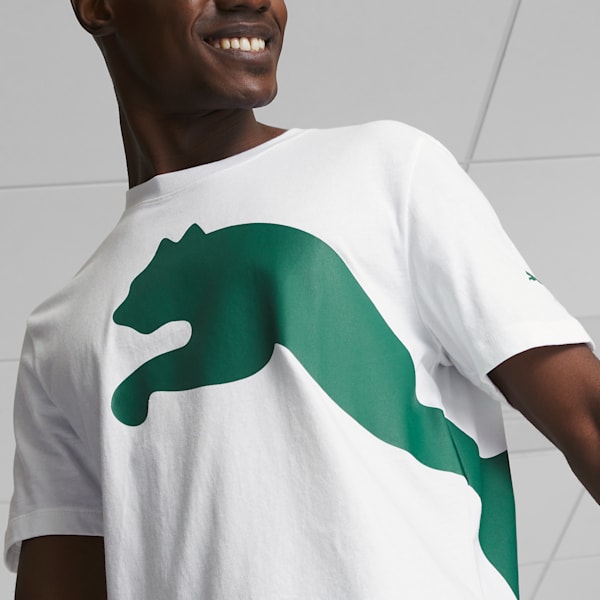 Camiseta con logo extragrande para hombre, Puma White, extralarge