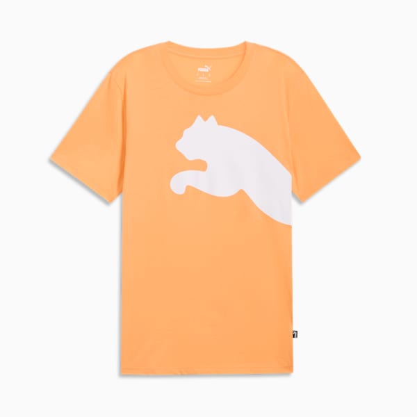 Oversized Logo Men's Tee, Clementine, extralarge
