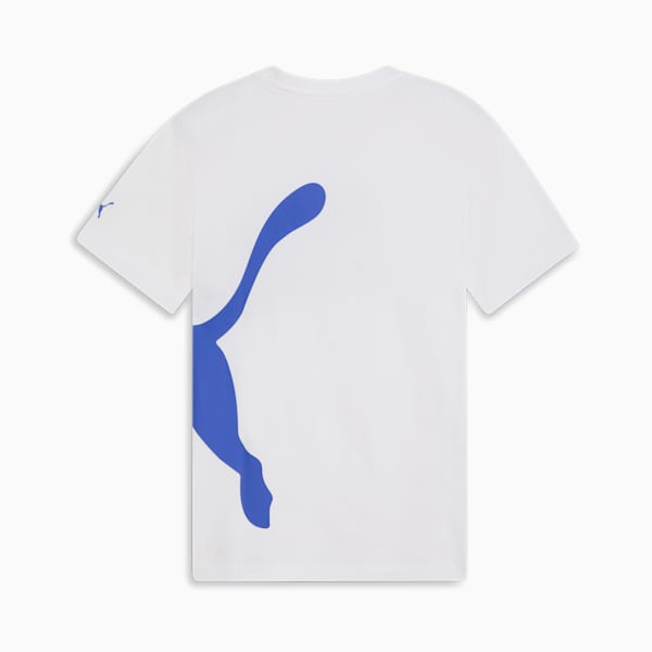 T-shirt surdimensionné à logo Homme, PUMA White-Dazzling Blue, extralarge
