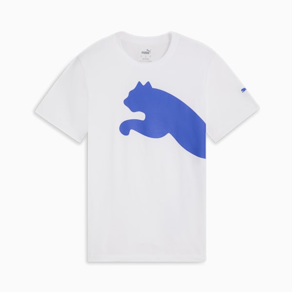 T-shirt surdimensionné à logo Homme, PUMA White-Dazzling Blue, extralarge