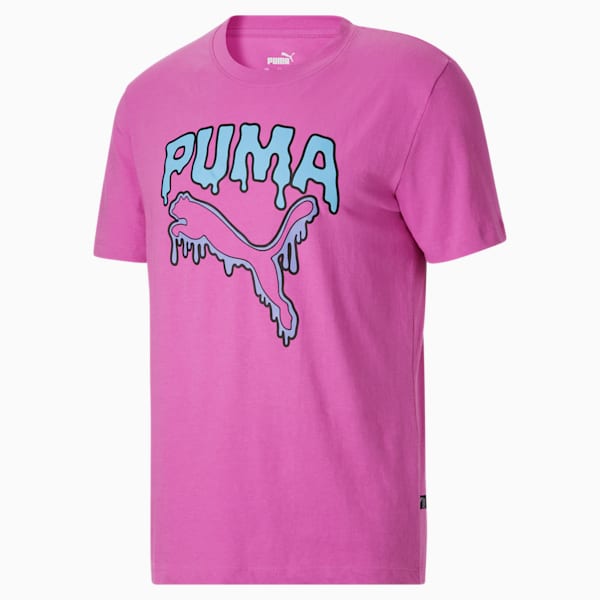 PUMA Melted Cat Men's Tee, Mauve Pop, extralarge