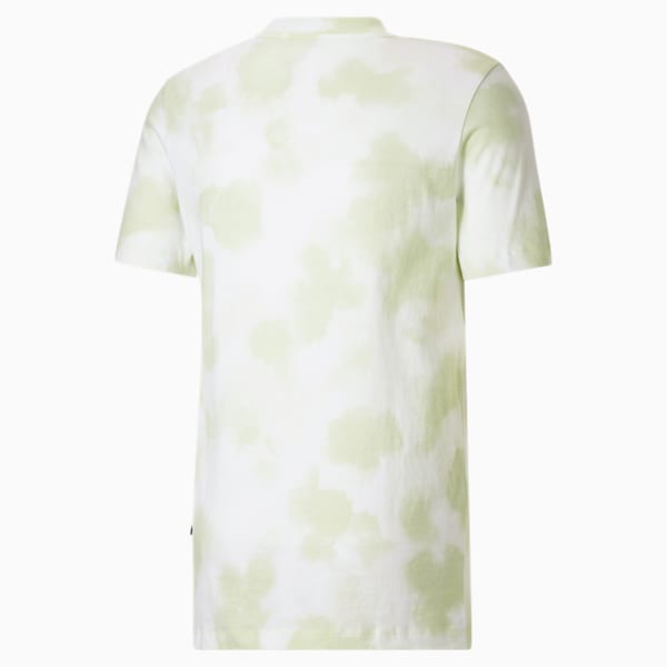 Camiseta para hombre con teñido tie-dye Cloud, Light Mint, extralarge