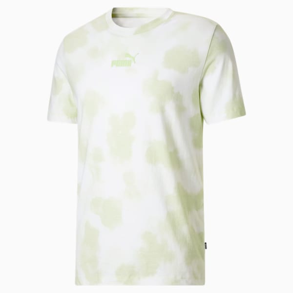 Camiseta para hombre con teñido tie-dye Cloud, Light Mint, extralarge