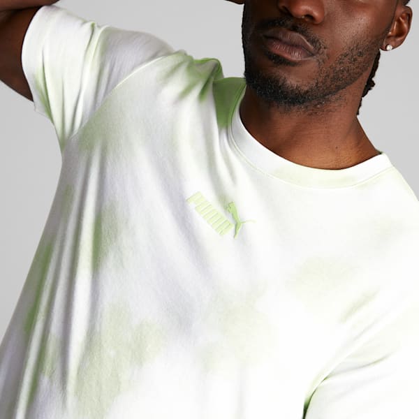 Cloud Tie Dye Men's Tee, Light Mint, extralarge