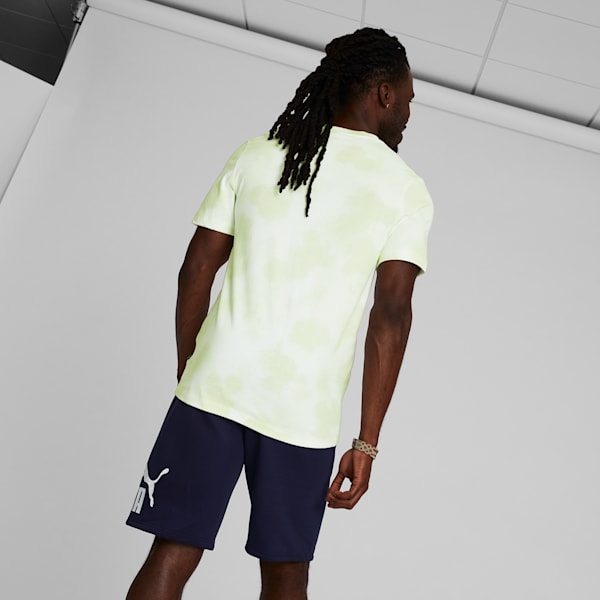 Camiseta para hombre con teñido tie-dye Cloud, Light Mint, extralarge