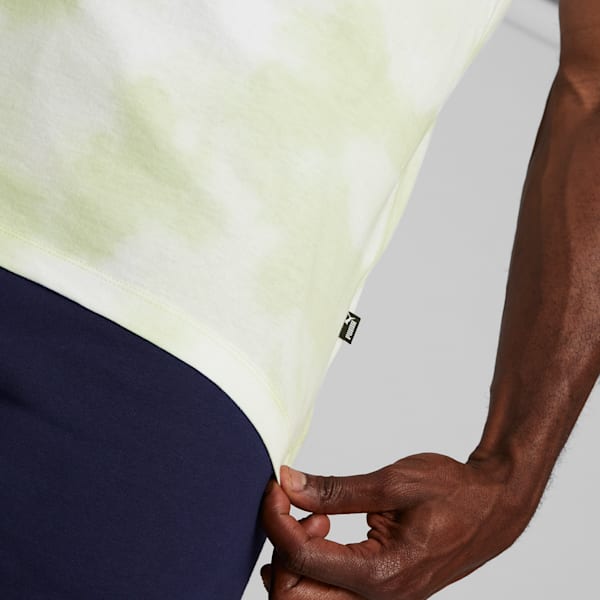 Camiseta para hombre con teñido tie-dye Cloud, Light Mint, extralarge