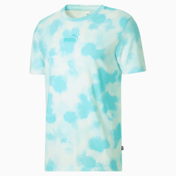 Cloud Tie Dye Men's Tee, Hero Blue, extralarge