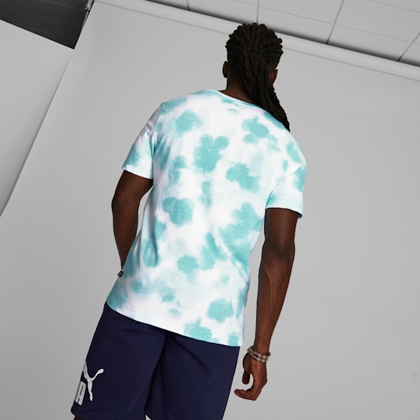 Cloud Tie Dye Men's Tee, Hero Blue, extralarge