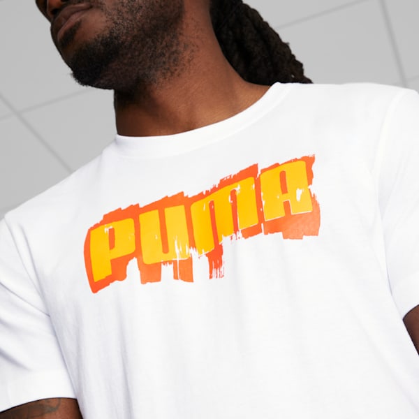 Camiseta de hombre PUMA Paint, PUMA White, extralarge