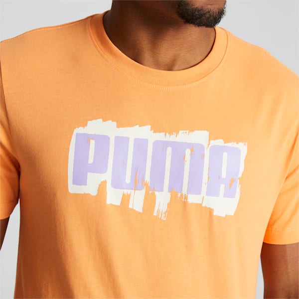 T-shirt PUMA Paint Homme, Bright Melon, extralarge