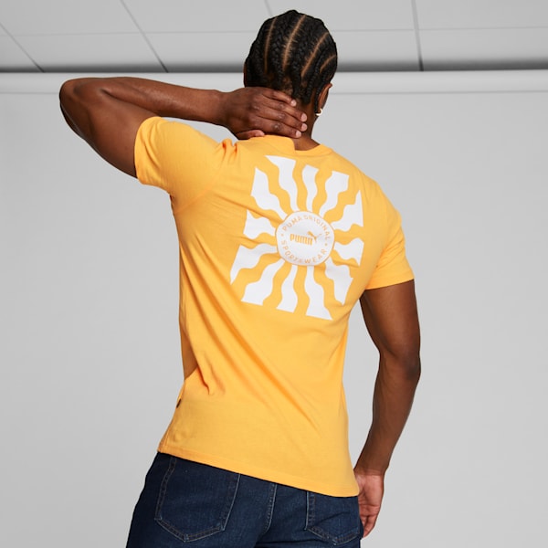 Sun Ray Circle Men's Tee, Mustard Seed, extralarge