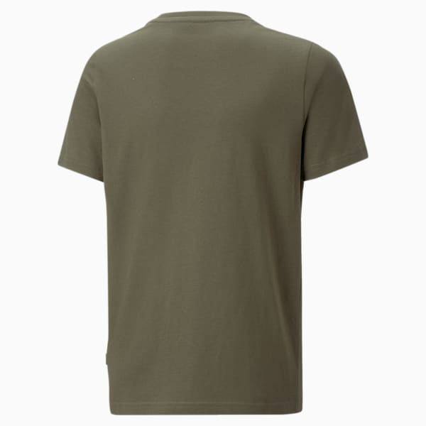 Essentials+ Camo Youth Regular Fit T-Shirt, Green Moss, extralarge-IND