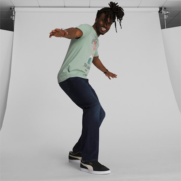 Grow with the Flow Men's Tee, Green Fog, extralarge