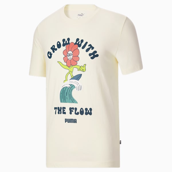 Grow with the Flow Men's Tee, Pristine, extralarge