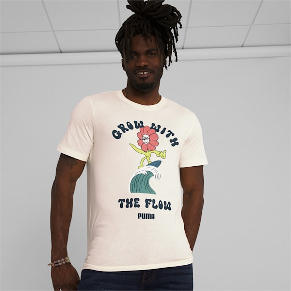 Grow with the Flow Men's Tee, Pristine, extralarge