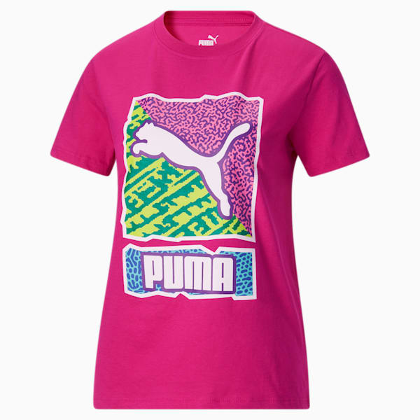 T-shirts Puma Graphic Tee Box Logo Play White