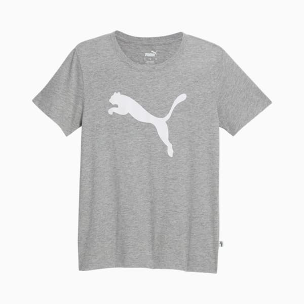 Essentials Big Cat Logo Women's Tee, Light Gray Heather, extralarge