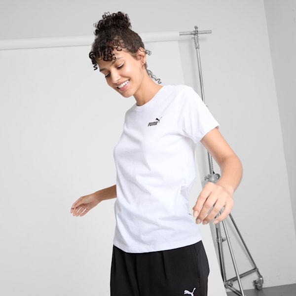 Playera para mujer ESSENTIALS Small Logo, PUMA White, extralarge